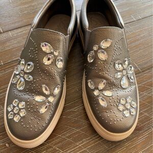 Brighton Metallic Embellished Sneakers